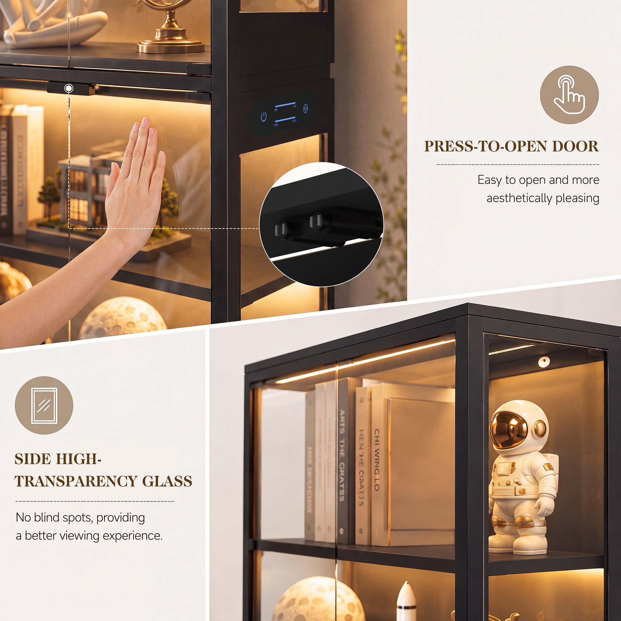 TCGBKAF 5‑Tier Display Cabinet - Bedroom Furniture 评论和价格