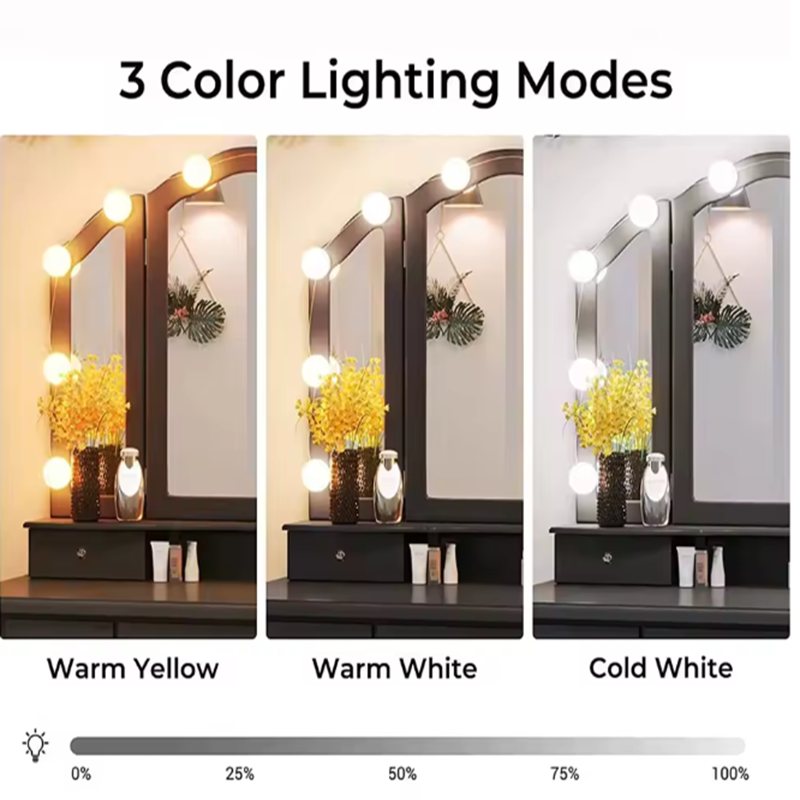 Hollywood Makeup Vanity Lamp D - Dressing Table Vanity With Lighted Mirror 评论和价格