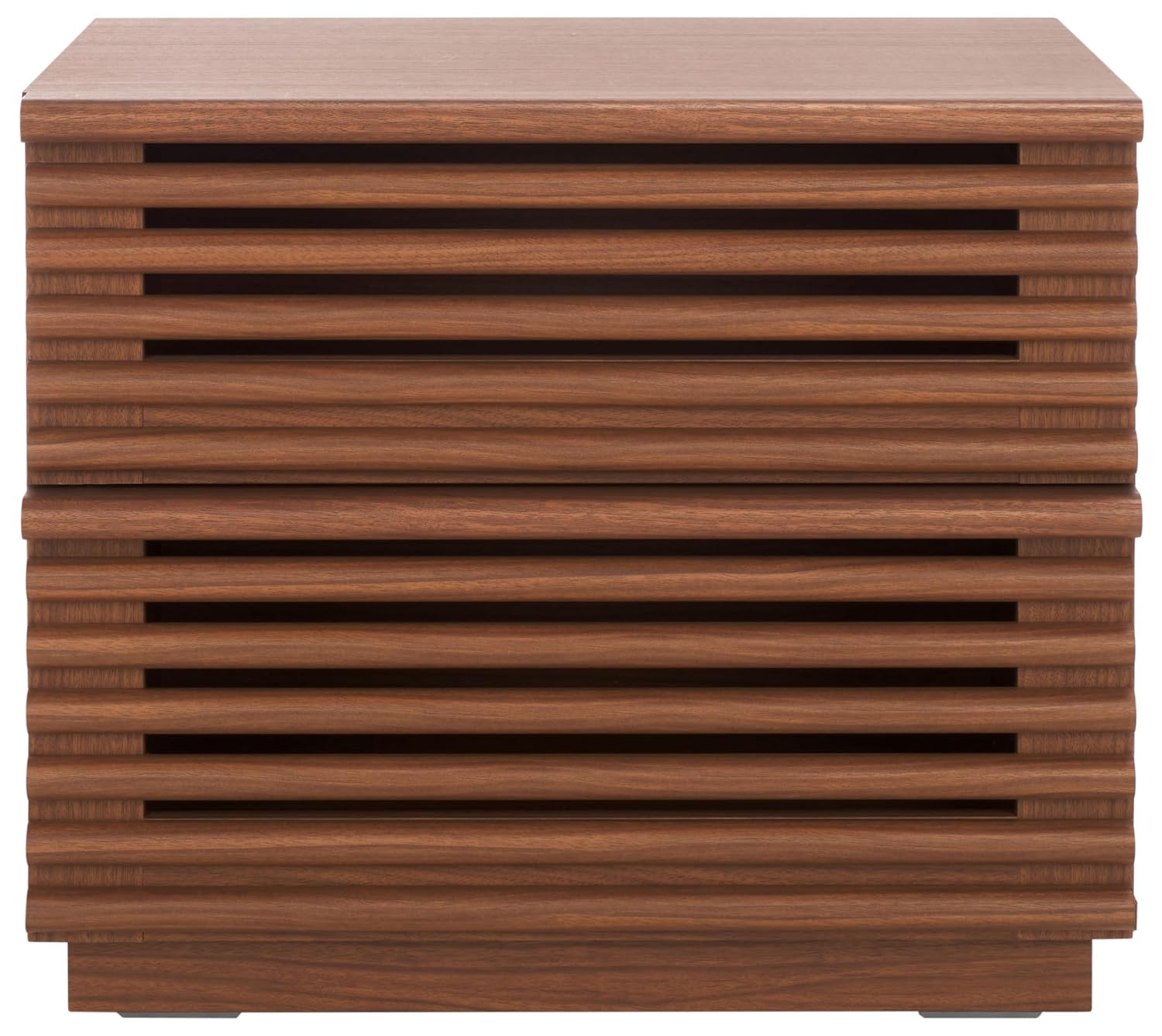 Averi Dark Walnut 2-Drawer Nig - Solid Wood Nightstand 2 Drawers 评论和价格