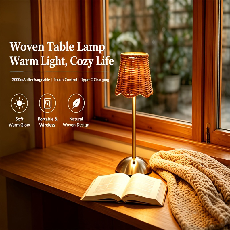 Bohemian Woven Rattan Art Tabl - Bedroom Furniture 评论和价格