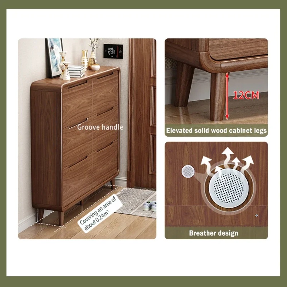 Slim Flip Door Shoe Cabinet Ru - Shoe Rack Cabinet Narrow Entryway 评论和价格