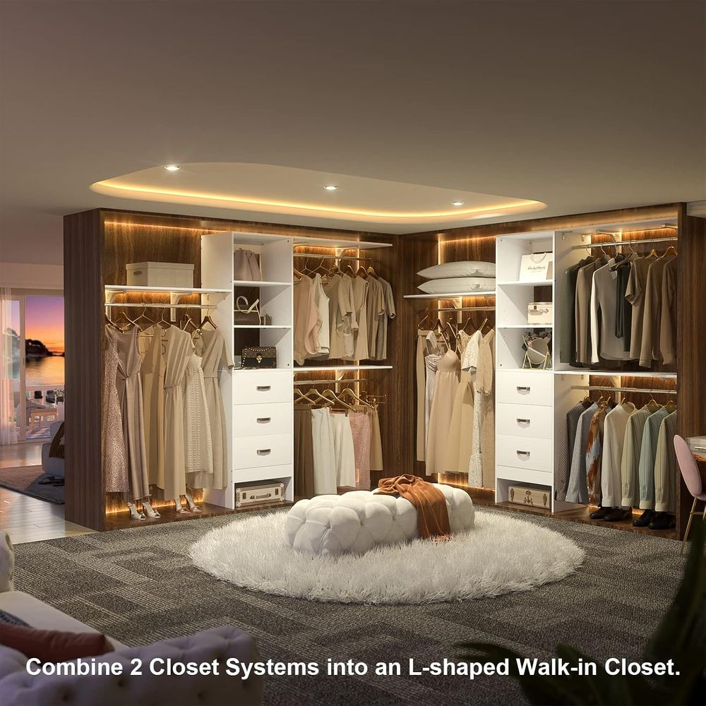 8T Closet System, 96'' Closet  - Bedroom Furniture 评论和价格