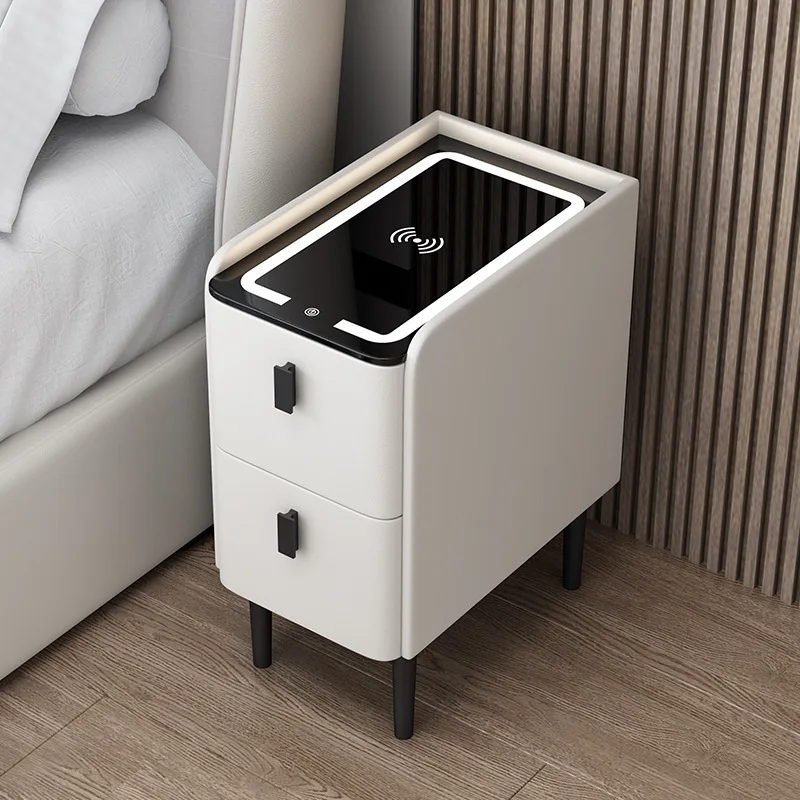 Nordic Style Wooded Bedside Ta - Solid Wood Nightstand 2 Drawers 评论和价格