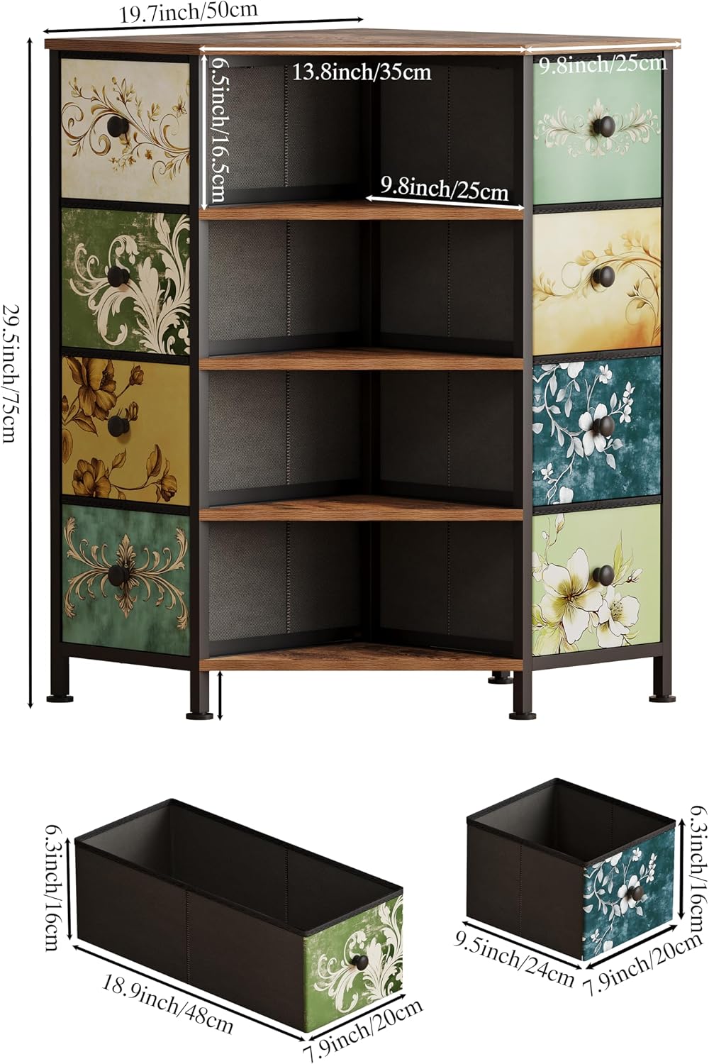 8 Drawer Corner Dresser With F - Bedroom Furniture 评论和价格