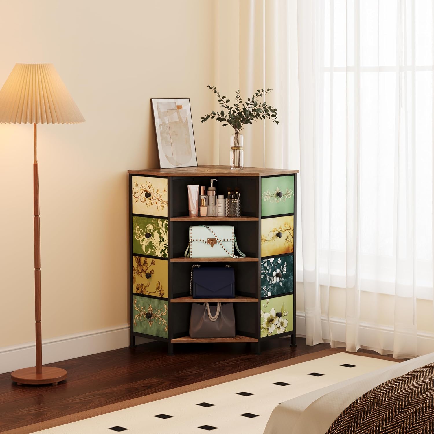 8 Drawer Corner Dresser With F - Bedroom Furniture 评论和价格