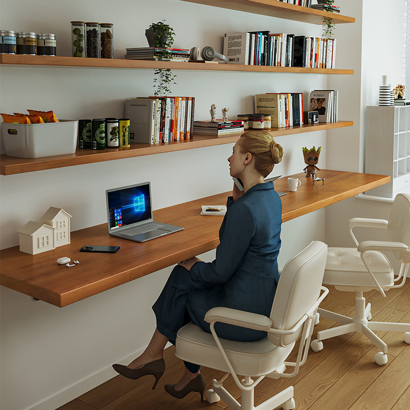 Nordic Solid Wood Desk with Bo - Bedroom Furniture 评论和价格