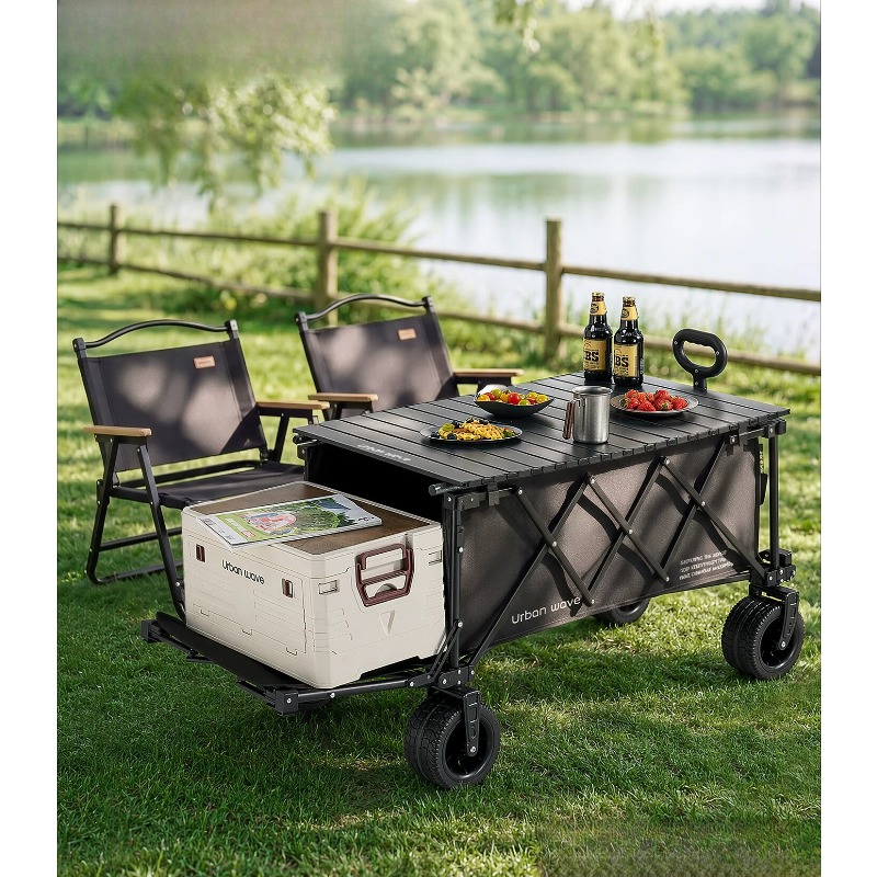 Folding Camping Wagon Cart Out - Outdoor Furniture 评论和价格
