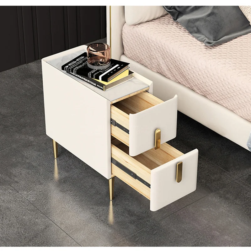 Solid Color Wooden 2 Drawer Na - Solid Wood Nightstand 2 Drawers 评论和价格