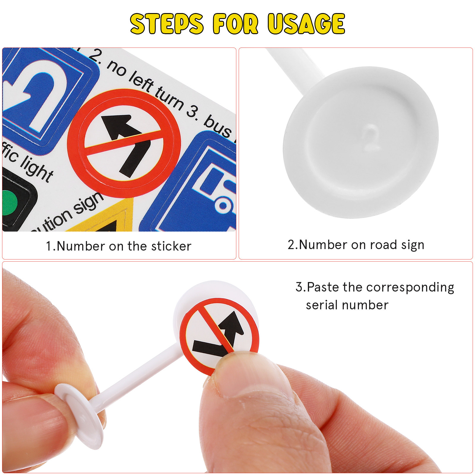 56Pcs DIY Traffic Signs Playse - Tables 评论和价格