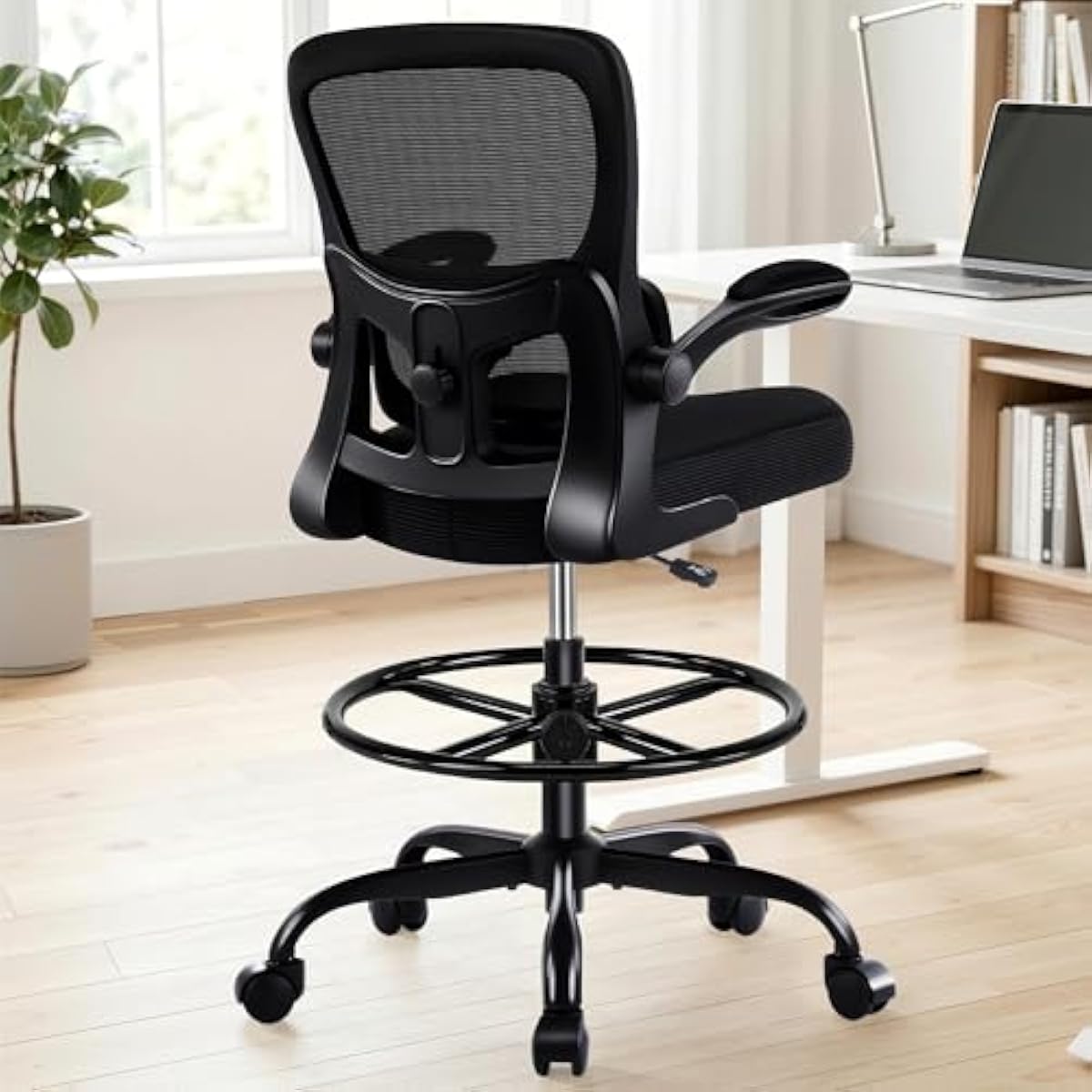 Ergonomic Drafting Chair with  - Chairs 评论和价格
