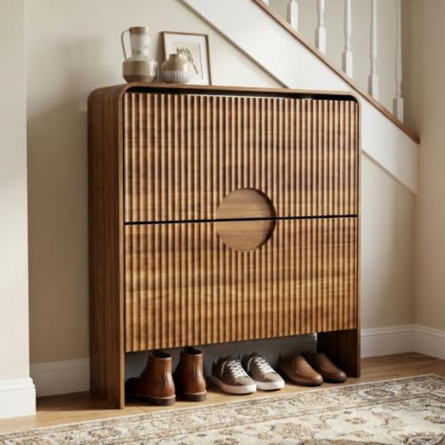 Narrow Shoe Cabinet with Entry - Shoe Rack Cabinet Narrow Entryway 评论和价格