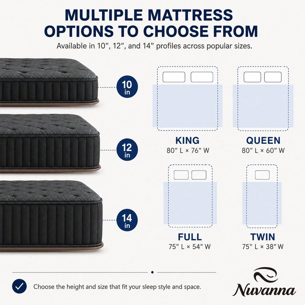 Mattress, 8 10 12 14 Size, Sin - Memory Foam Mattress In A Box Queen 评论和价格
