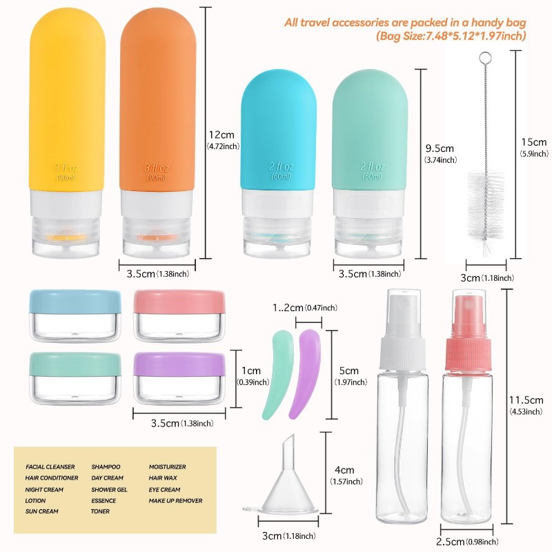 Leak Proof Travel Bottles Set  - Outdoor Furniture 评论和价格
