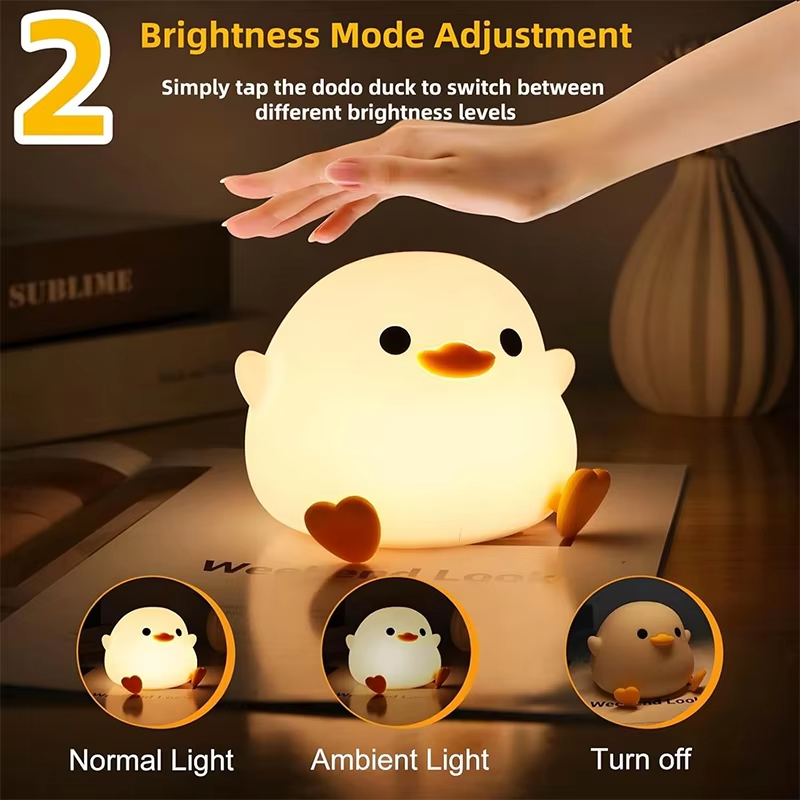 LED Night Light Cute Duck Cart - Floating Nightstand With Led Light 评论和价格