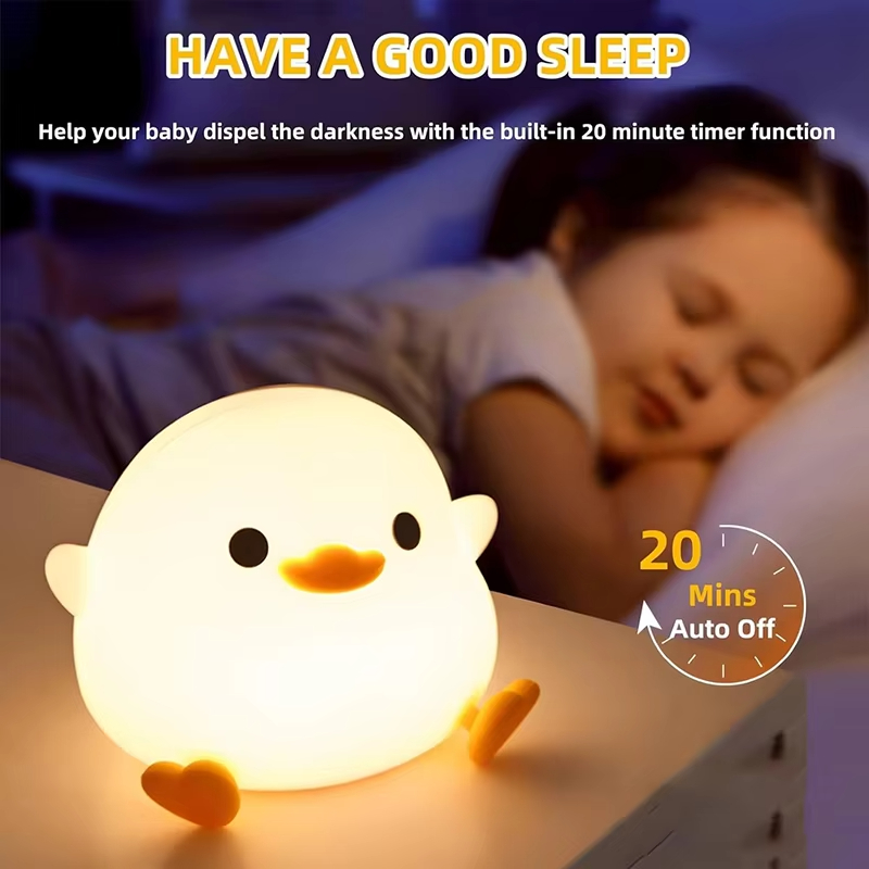 LED Night Light Cute Duck Cart - Floating Nightstand With Led Light 评论和价格