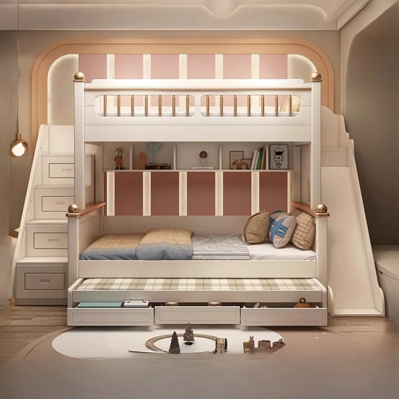 135x190cm Wood Mattress Kids L - King Size Bed Frame With Storage Drawers 评论和价格