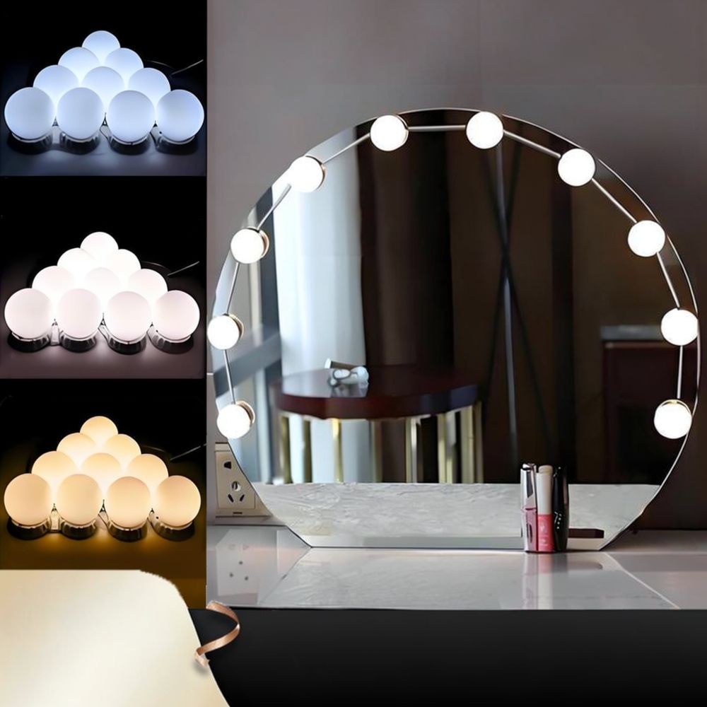 Vanity Mirror Light LED Hollyw - Dressing Table Vanity With Lighted Mirror 评论和价格