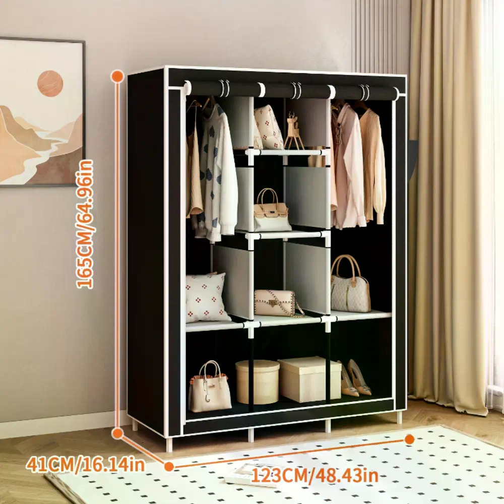 64-in Portable Covered Non-Wov - Wardrobe Closet Portable Fabric Cover 评论和价格